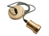 Metal pendant Lemanso 100*20mm + E27 rose gold 1.5m / LMA3217 for LED lamps