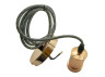 Metal pendant Lemanso 100*20mm + E27 rose gold 1.5m / LMA3217 for LED lamps