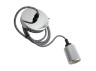 Metal pendant Lemanso 100*20mm + E27 silver 1.5m / LMA3218 for LED lamps