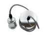 Metal pendant Lemanso 100*20mm + E27 silver 1.5m / LMA3221 for LED lamps