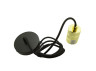 Metal pendant Lemanso 100*20mm + E27 French gold-black 1.5m / LMA3223 for LED lamps