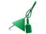 Plastic pendant Lemanso "V-shaped" + E27 turquoise 1m / LMA072 for LED lamps