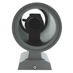 Wall light Lemanso 2*E27 - G45/A60 max.15W (LED only) IP65 silver, 1m cable/ LM1108