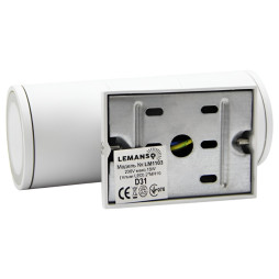 Wall light Lemanso 2*MR16 max.15W (LED only) IP65 white, 1m cable/ LM1103