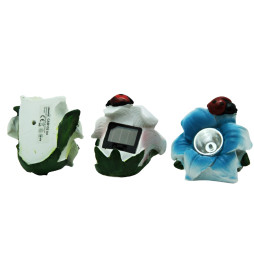 LED lawn lamp Lemanso with dimm., 1LED white IP44 6 months/ CAB132 flower