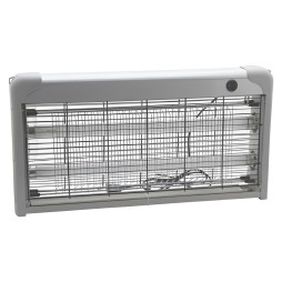 Mosquito lamp T8 2x15W Lemanso LMN107 silver