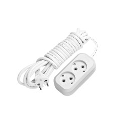 Extension cord 2 sockets 2m without grounding/LMK030 Lemanso