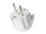 Euro plug angled with grounding white UPS small LMA029 Lemanso