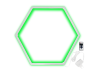 LED wall lamp "Hexagon" 220V, 6*330 white body 30W green+power supply 36W LEDUA