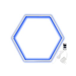 LED lamp wall lamp "Hexagon" 220V, 6*330 white body 30W blue+power supply 36W LEDUA