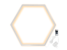LED wall lamp "Hexagon" 220V, 6*330 white body 30W warm white+power supply 36W LEDUA