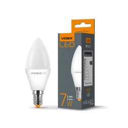 LED bulb C37e 7W E14 3000K 220V (VL-C37e-07143) VIDEX