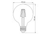 LED lamp G95F 6W E27 2200K 220-240V bronze Filament (TLFG9506272A) TITANUM
