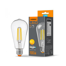 LED Bulb ST64FD 6W E27 4100K 198-242 dimmable (VL-ST64FD-06274) VIDEX