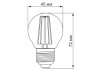 LED lamp G45F 4W E27 2200K 220V bronze Filament (TLFG4504272A) TITANUM