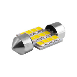 LED car lamp S85-31mm-12smd 2835 white 12V LEDUA