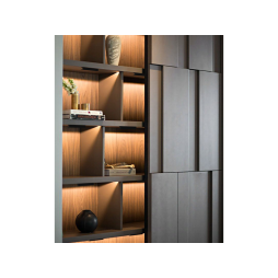 Furniture lamp "Melashka" U-shaped 60mm 0.48W 12V black body, white light LEDUA