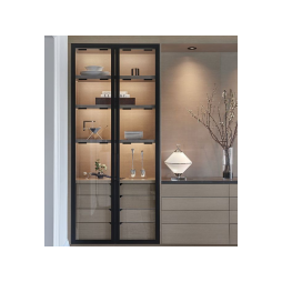 Furniture lamp "Charunya" L-shaped 70mm 0.48W 12V black body, white light LEDUA