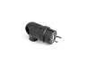 IP44 power plug with/with angled 16A with handle black TITANUM STANDARD