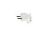Mains plug 16A angled white TITANUM STANDARD TF-PL216G-W