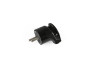 Mains plug 16A angled black TITANUM STANDARD