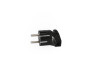 Mains plug 16A angled black TITANUM STANDARD