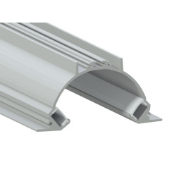 Aluminum profile for LED strip for plasterboard AL-33 2 meters anodized recessed ceiling, wall LEDUA