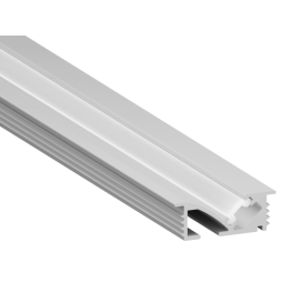 Aluminum profile for LED strip AL-34 2 meters anodized recessed LEDUA