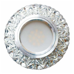 Built-in luminaire Feron 7031 under a lamp with backlight, transparent