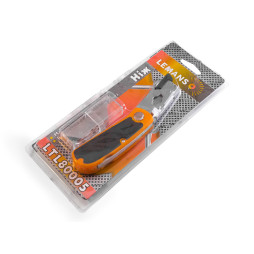 Knife LTL80005 orange, spare blades included Lemanso