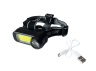 COB led 5W+1W head lamp with lens LMF9322 with USB cable+built-in battery 1200mah Lemanso