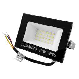 LED spotlight Lemanso 30W 6500K IP65 1680LM 175-265V "Neptune" black LMP72-30