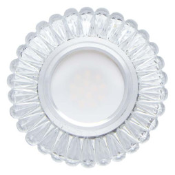 Built-in luminaire Feron 7301 under a lamp with backlight, transparent