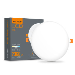 LED frameless round lamp VIDEX VLE-DLFR-244 24W 4000K 220V