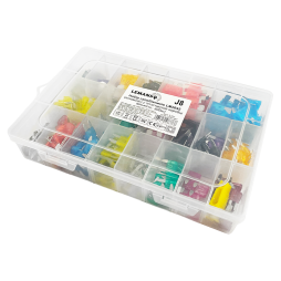 Set of car fuses 300 pcs (aluminum) LM2645 in a plastic box Lemanso