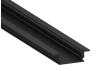 Aluminum profile for LED strip AL-01 2 meters black recessed LEDUA