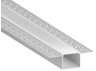 Aluminum profile for LED strip for plasterboard AL-50 3 meters anodized for plaster LEDUA