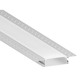 Aluminum profile for LED strip for plasterboard AL-51 3 meters anodized for plaster LEDUA