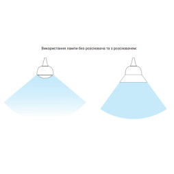 Plastic reflector REF651 for LED lamp LB-651