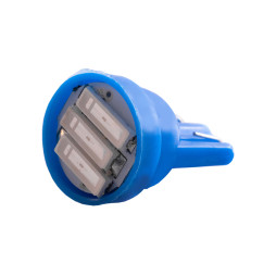 LED car lamp T10-7020-3smd blue 12V LEDUA
