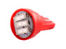 LED car lamp T10-7020-3smd red 12V LEDUA