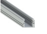 Aluminum profile for LED strip AL-02 2 meters anodized surface mounted LEDUA