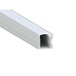 Aluminum profile for LED strip AL-04 2 meters anodized surface mounted LEDUA