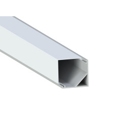 Aluminum profile for LED strip AL-05 2 meters anodized corner LEDUA