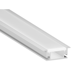 Aluminum profile for LED strip floor AL-09 2 meters anodized overhead LEDUA