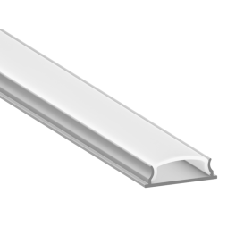 Aluminum profile for LED strip AL-14 (90 grams) 2 meters anodized flexible overhead LEDUA