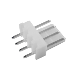 Connector A2543-WV04 male plastic white