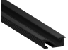 Aluminum profile for LED strip AL-141 2 meters black recessed LEDUA