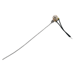 Switch with chain chrome + 10cm wire LMA033 Lemanso