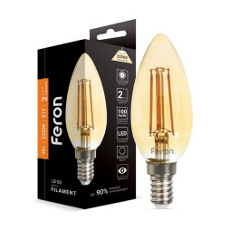 LED lamp Feron Filament LB-58 4W E14 2200K